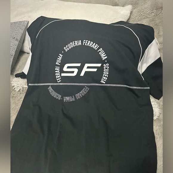 NWT - Puma Shirts | Puma Scuderia Ferrari Short Sleeve Color: Black | Size: xl - Picture 4 of 9
